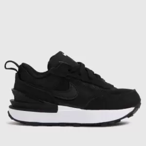 Image of Nike Black & White Waffle One Toddler Trainers