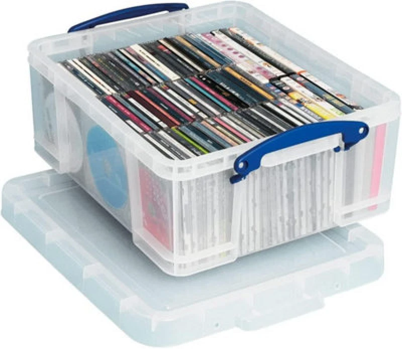 Image of Really Useful Plastic Storage Box 18 Litre Clear - 18CCB 46850RU EXR46850RU