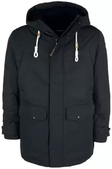 Image of Jack & Jones JJEMASH TEDDY PARKA Winter Jacket black