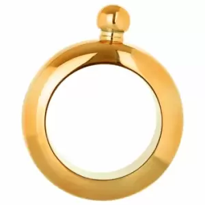 Image of Premier Housewares Bijoux Hip Flask, Gold Finish Stainless Steel