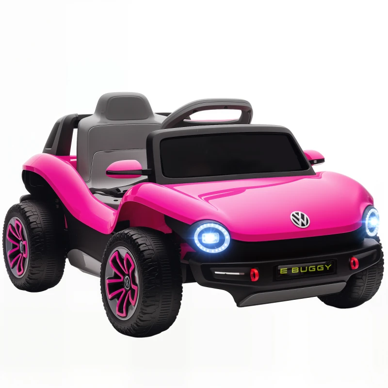 Image of AIYAPLAY Volkswagen Licensed Kids Electric Car w/ Remote, Suspension, Pink 370-413V70PK