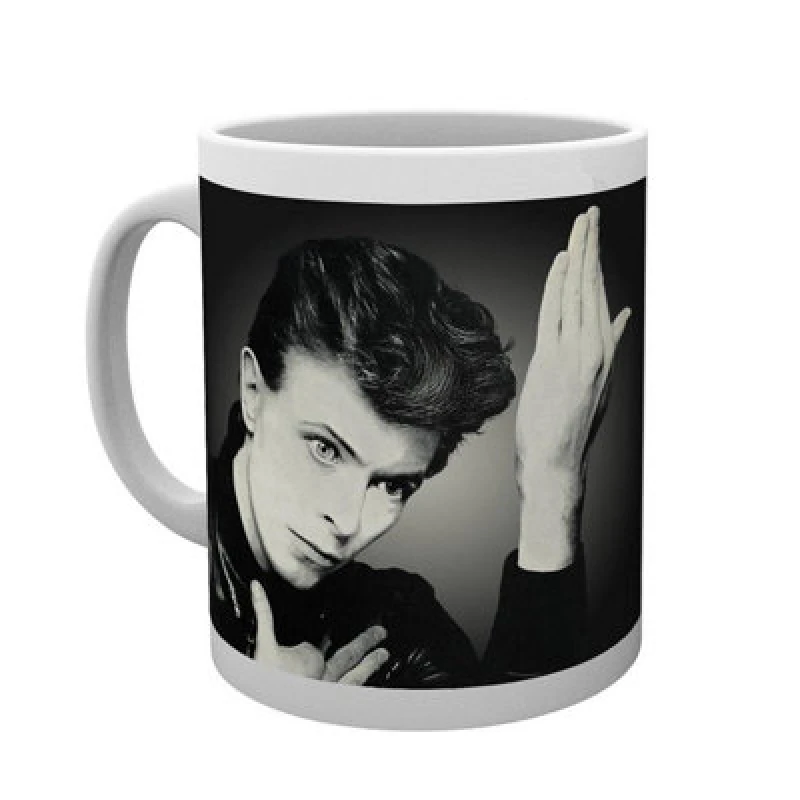 Image of David Bowie David Bowie Heroes Mug in Grey Grey One Size Unisex 5059958363182