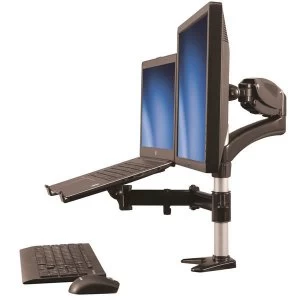 Image of Startech Single Monitor Arm with Laptop Stand