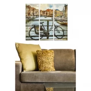 Image of MDF267235337 Multicolor Decorative MDF Painting (3 Pieces)