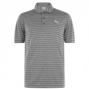 Image of Puma Rotation Stripe Polo Shirt Mens - Black