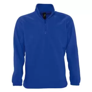 Image of SOLS Ness Unisex Zip Neck Anti-Pill Fleece Top (M) (Royal Blue)