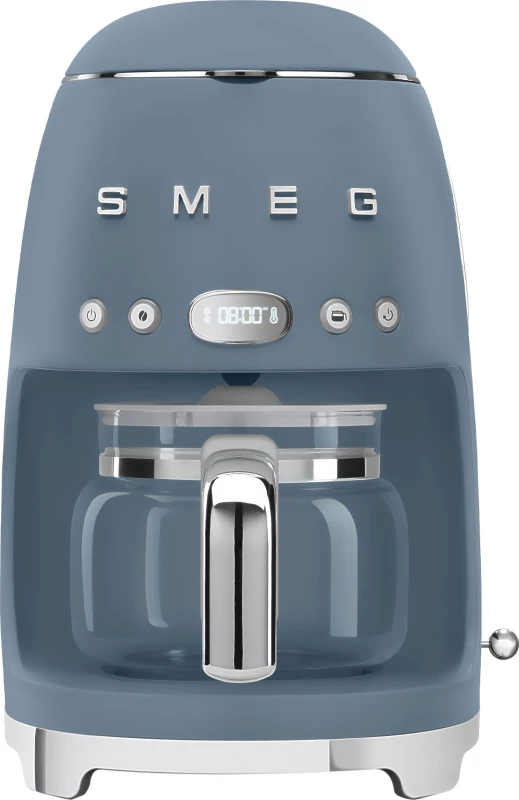 Image of Smeg 50's Retro DCF02SBMUK Filter Coffee Machine with Timer - Matte Storm Blue
