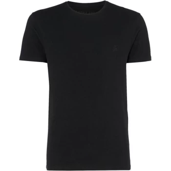 Image of Label Lab Kings Cotton Crew Neck T-Shirt - Jet Black