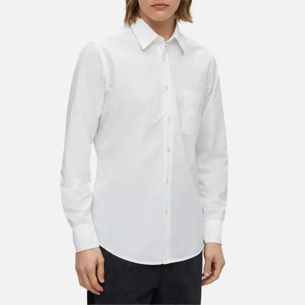 Image of Boss Orange Relegant Cotton-Poplin Shirt - S