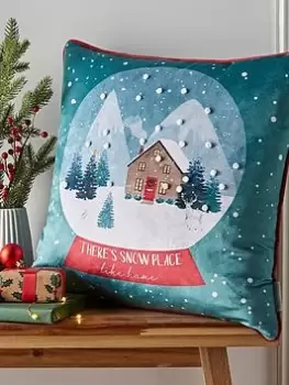 Image of Catherine Lansfield Snow Place Like Home Cushion