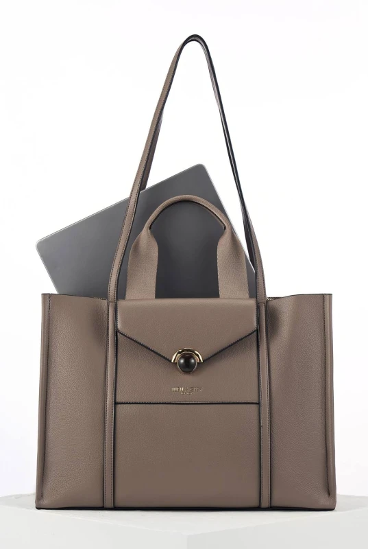 Image of Luella Grey Womens 'Darcy' Laptop Tote in Taupe Female