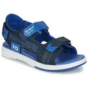 Image of Kickers PLANE boys's Childrens Sandals in Blue - Sizes 10 kid,11 kid,1.5 kid