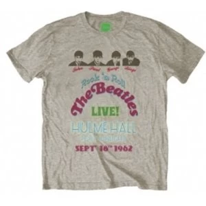 Image of The Beatles Hulme Hall Poster Mens sandheather TS: Small