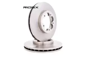 Image of RIDEX Brake disc FORD 82B0297 1371394,1503290,1547061 Brake rotor,Brake discs,Brake rotors 2256311,6C111125B1B,6C111125BA,6C111125BB,ME6C1J1125BB