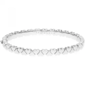 Image of Ted Baker Ladies Base metal Heart To Heart Clemisa Hinge Heart Bangle