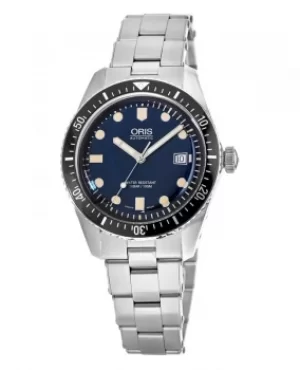 Image of Oris Divers Sixty-Five Blue Dial Stainless Steel Mens Watch 01 733 7720 4055-07 8 21 18 01 733 7720 4055-07 8 21 18