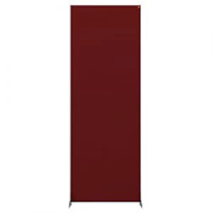 Image of Nobo Impression Pro Protection Room Divider Screen Felt Red 1800 x 600 x 300 mm