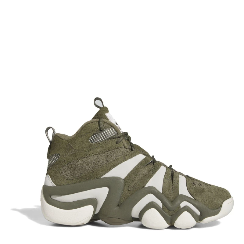 Image of adidas Kids Crazy Basketball Trainers Olive Strata male 4 (36.5)