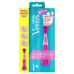 Image of VENUS COMFORT GLIDE SPA RAZOR and 3BL