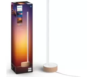 Image of PHILIPS HUE Signe Gradient White & Colour Ambiance Smart LED Table Light with Bluetooth - Oak, Brown