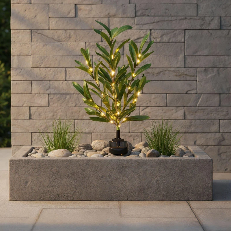 Image of Streetwize Olive Tree Solar Lights Green unisex One Size