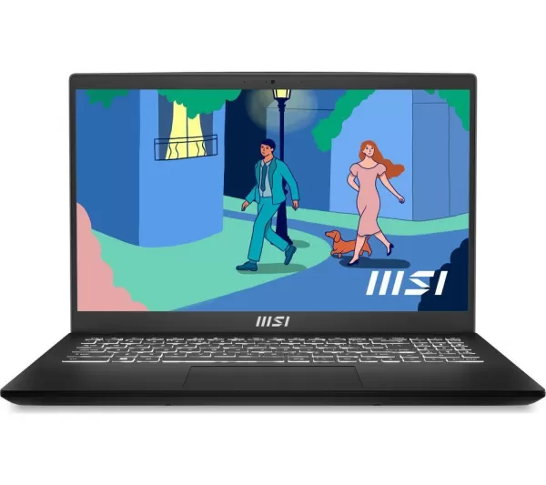 Image of MSI Modern 15 15.6" Laptop - AMD Ryzen 5, 512GB SSD, Black
