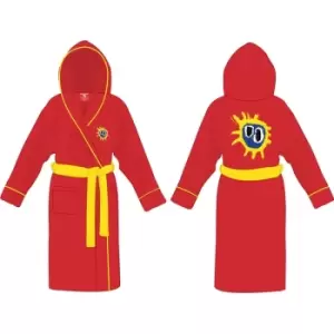 Image of Primal Scream - Screamadelica Unisex Large - X Large Bathrobe - Red
