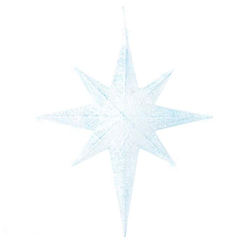 Image of Beliani Outdoor Hanging Decoration LED Osma Star 67cm White