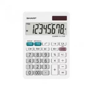 Image of Sharp EL310W B Desktop Calculator 8 Digit Angled Display