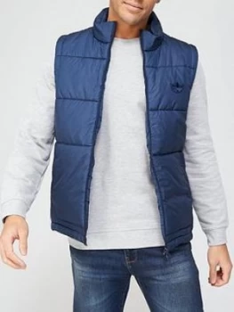 Image of adidas Padded Gilet - Navy, Size XS, Men