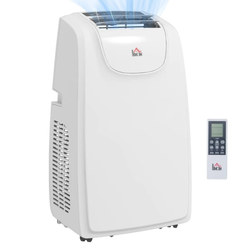 Image of Homcom 12,000 Btu Portable Air Conditioner W/ Quiet Mode, White 823-055V70WT