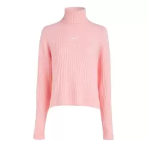 Image of Tommy Jeans Tjw Lofty Cosy Signature Sweater - Pink