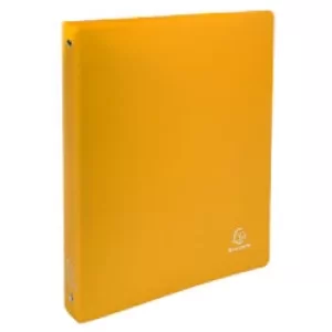 Image of Exacompta Ring Binder Opaque 512809E Polypropylene A4+ 30 mm 4 ring Yellow Pack of 20