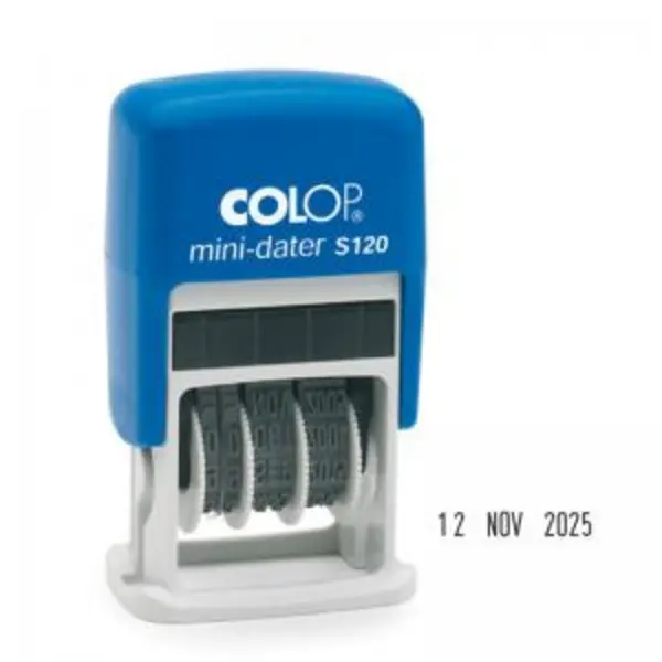 Image of Colop Colop S120 Self Inking Mini Date Stamp Black Ink - 104732 104732