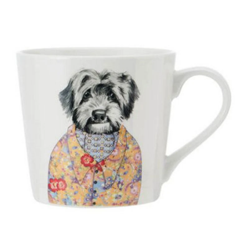 Image of Mikasa Tipperleyhill Cockapoo Print Porcelain Mug, 380ml White unisex