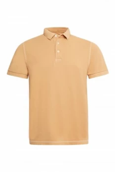 Image of Mens French Connection Triple Stitch Polo Shirt Yellow