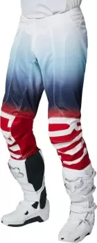 Image of FOX Airline Reepz Motocross Pants, white-red-blue, Size 34, white-red-blue, Size 34