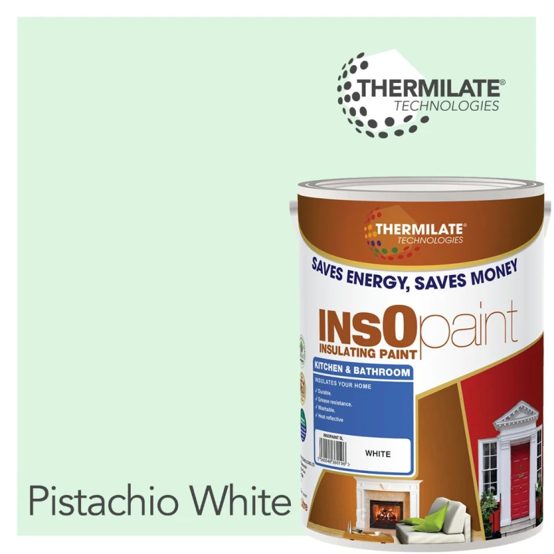 Image of THERMILATE TECHNOLOGIES Kitchen & Bathroom Paint - 5L in Pistachio White Pistachio White Unisex 5L