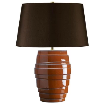 Image of Mars - 1 Light Table Lamp Orange, E27 - Elstead