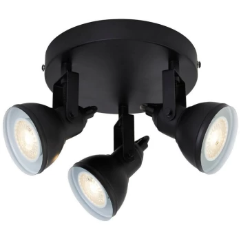 Image of Searchlight Focus 3 Light Spotlight Disk - Black