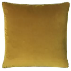 Image of Furn Cohen Velvet Cushion Cover (One Size) (Mustard Yellow)