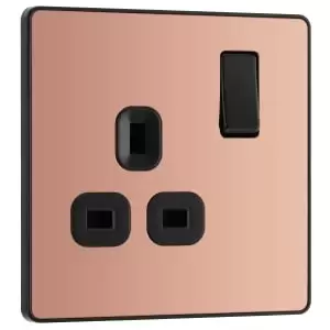 Image of BG Evolve Polished Copper 13A Single Switched Power Socket