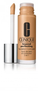 Image of Clinique Beyond Perfecting 2 in 1 Foundation and Concealer Amber