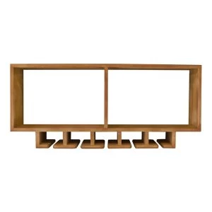 Image of Kitchen Shelving Unit With Storage For Wine Glasses