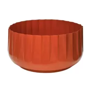 Image of Hudson Corrugated Bowl Planter Orange