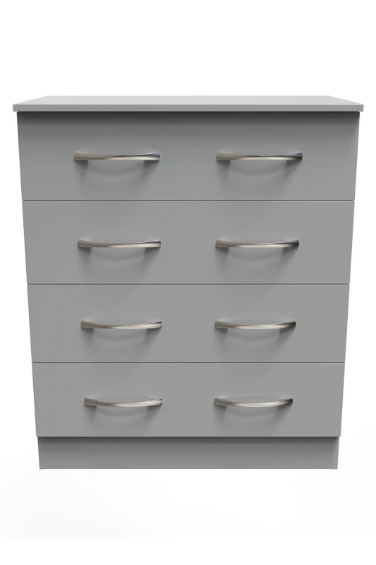 Image of Heddon 4 Drawer Chest In Dusk Grey (Ready Assembled)