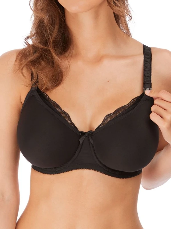 Image of Freya Womens multi-position molded nursing bra Freya Pure Noir Female 105F