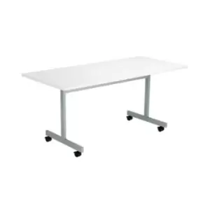Image of Jemini Rectangular Tilting Table 1600x800x730mm White/Silver KF846086