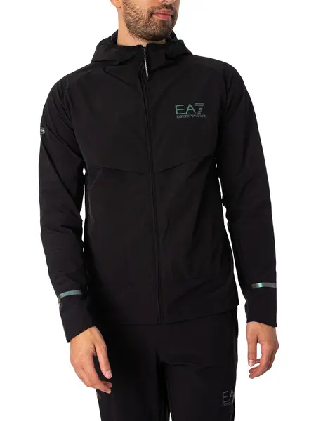 Image of EA7 Logo Lightweight Jacket Black M