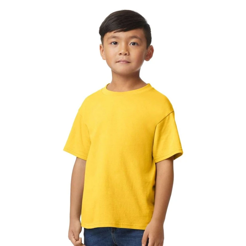 Image of Gildan Midweight Soft Touch T-Shirt in Yellow Size: XS Yellow Unisex XS